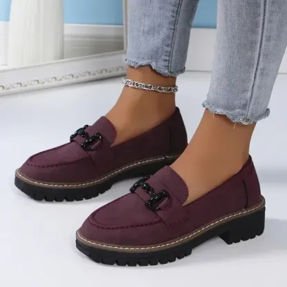 Stylish Comfort Loafers - Soft, Breathable, Round-Toe Design