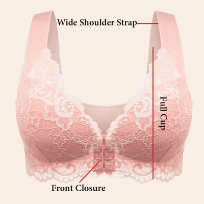 Front Closure 5D Shaping Wire-Free Support Bra