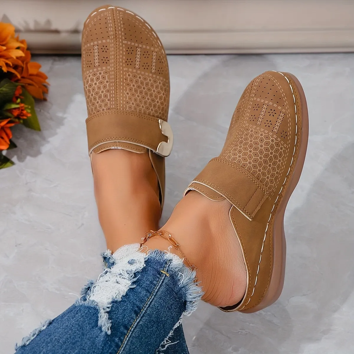 🔥LAST DAY PROMOTION 50% OFF -Women's Casual Wedge Orthopedic Slippers