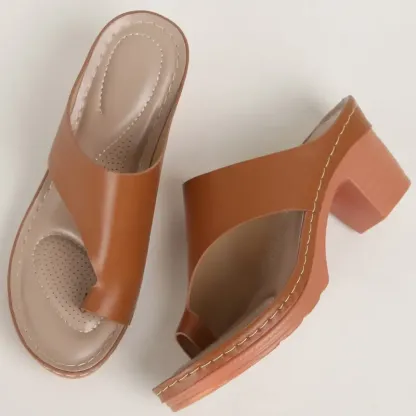 🔥Last Day Promotion 50% OFF - Women's Fashion Hollow High Heel Chunky Heel Sandals