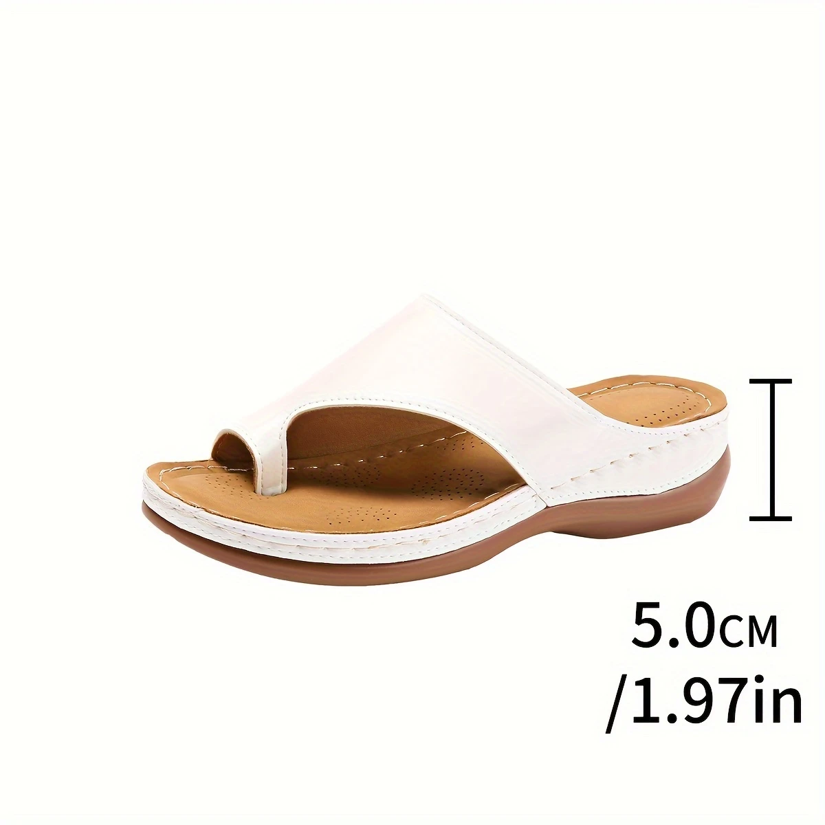 😍Last Day 50% OFF😍 - Women's Slope Heel Leather Sandals