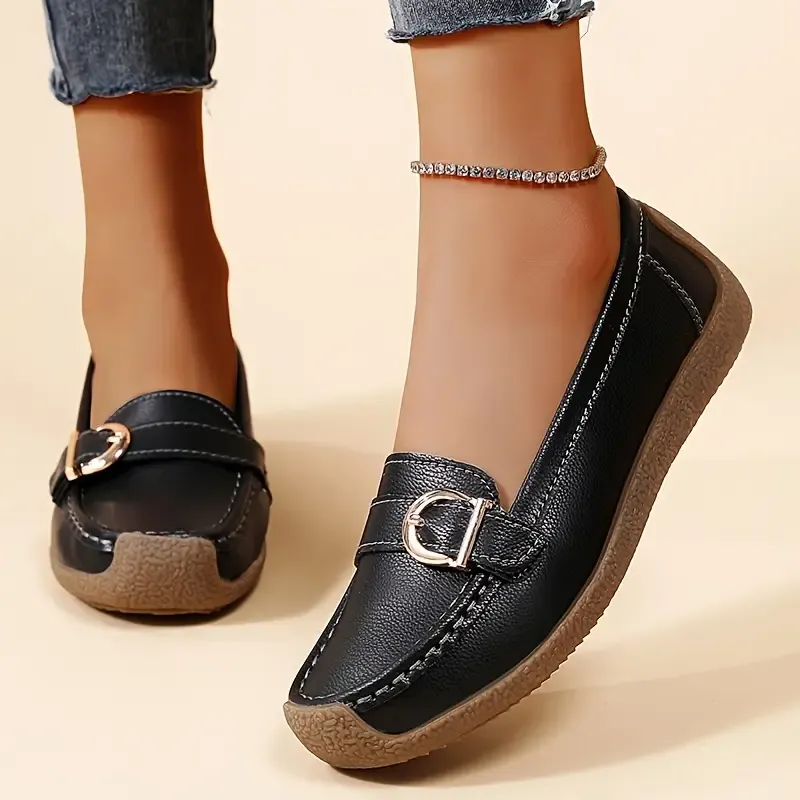 🔥Last Day 67% OFF - Comfortable Walking Flat Leather Loafers