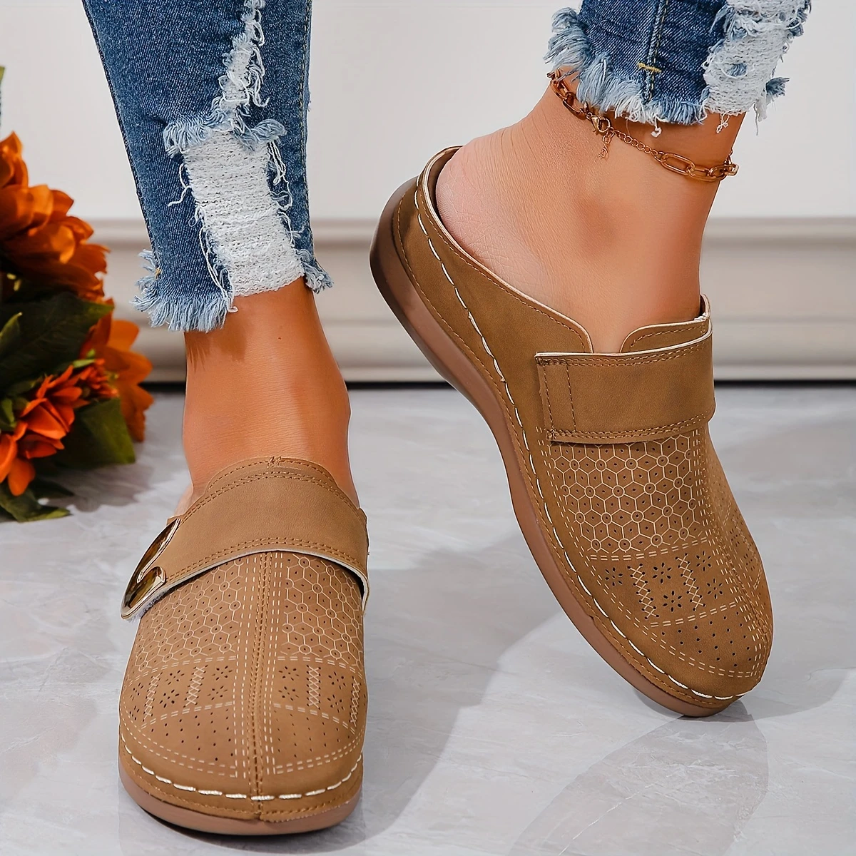 🔥LAST DAY PROMOTION 50% OFF -Women's Casual Wedge Orthopedic Slippers