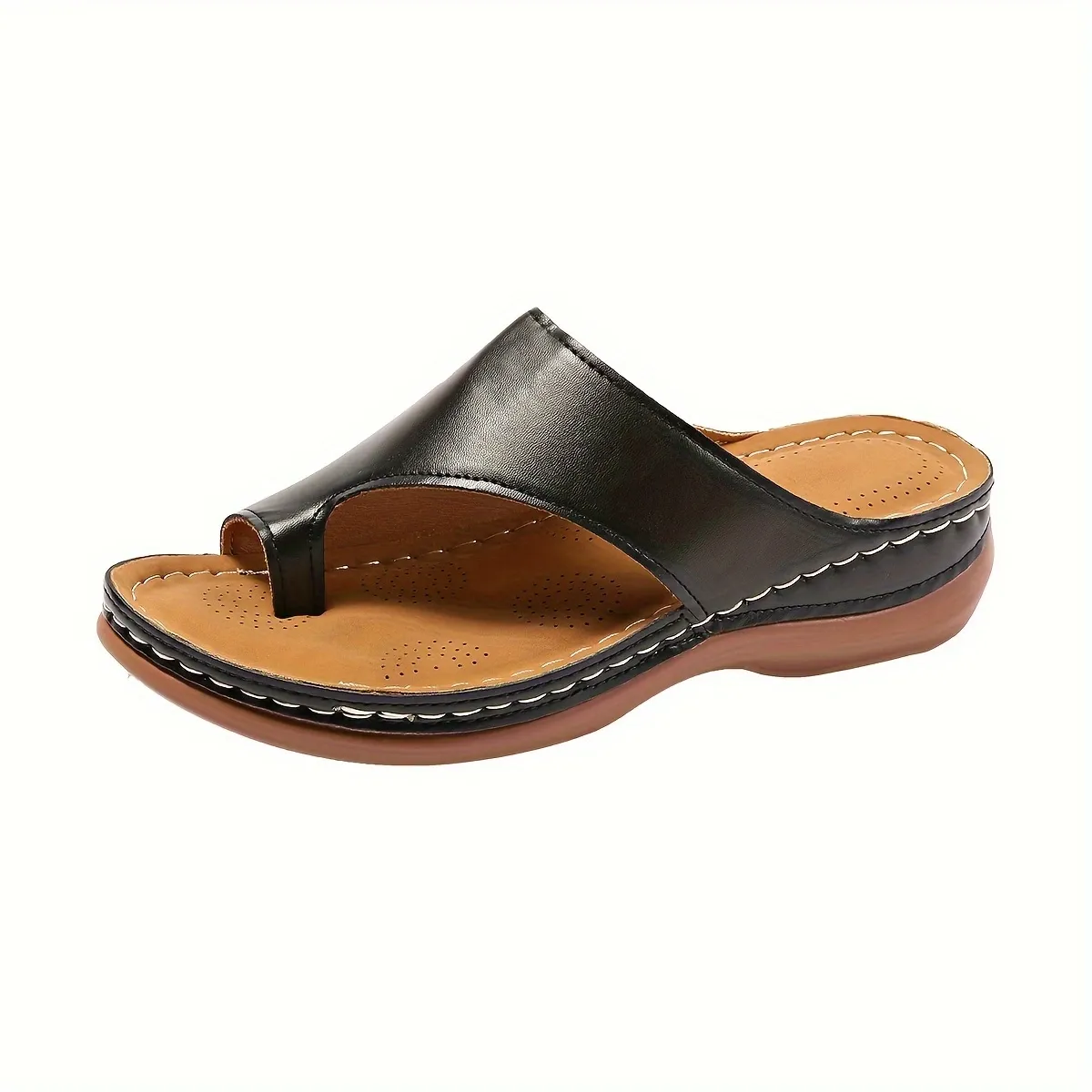 😍Last Day 50% OFF😍 - Women's Slope Heel Leather Sandals