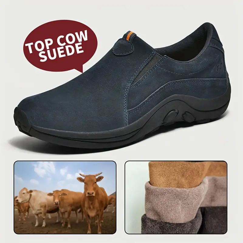 ⏰Last Day 45% OFF 🔥Men's Handmade Genuine Leather Orthopedic Outdoor Warm Snow Boots