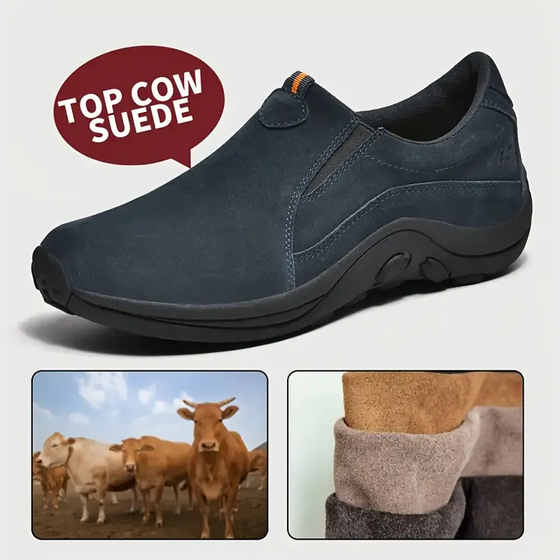 ⏰Last Day 45% OFF 🔥Men's Handmade Genuine Leather Orthopedic Outdoor Warm Snow Boots