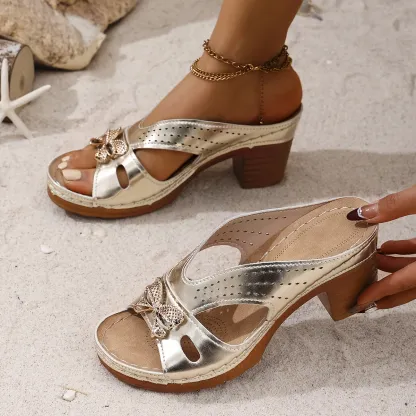 Women's  Stylish Butterfly Patter Sandals
