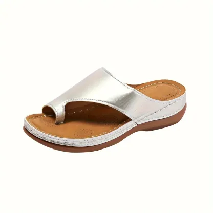 😍Last Day 50% OFF😍 - Women's Slope Heel Leather Sandals