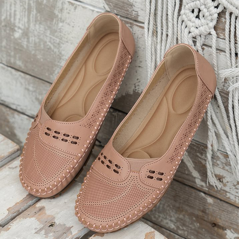 🔥Last Day Promotion 50% OFF - Women's Breathable Vintage Style Leather Loafers