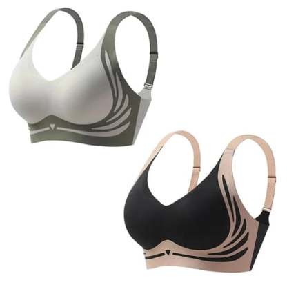  Super gather bra | Wireless Push-up Bra👍No more sagging breasts