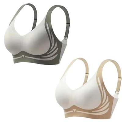  Super gather bra | Wireless Push-up Bra👍No more sagging breasts