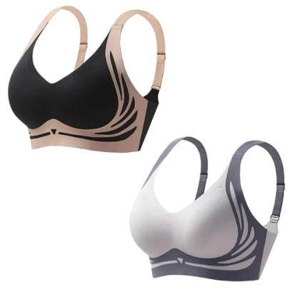  Super gather bra | Wireless Push-up Bra👍No more sagging breasts