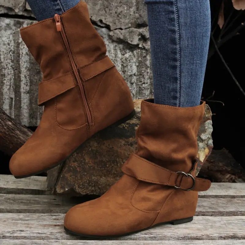 💖Winter Hot Sale 49% OFF💖Mid Calf Slouchy Boots for Women