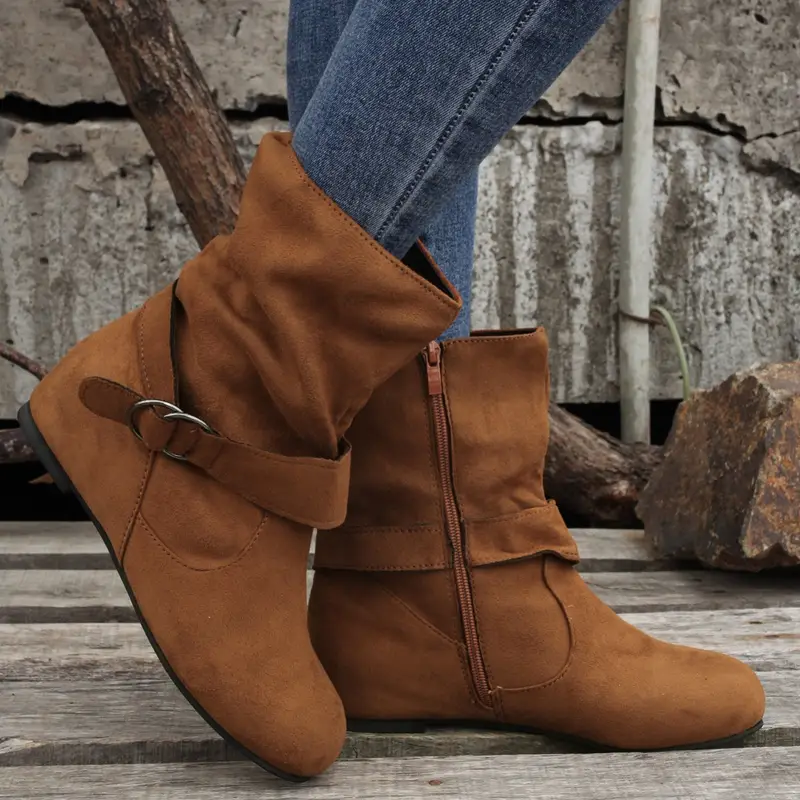 💖Winter Hot Sale 49% OFF💖Mid Calf Slouchy Boots for Women
