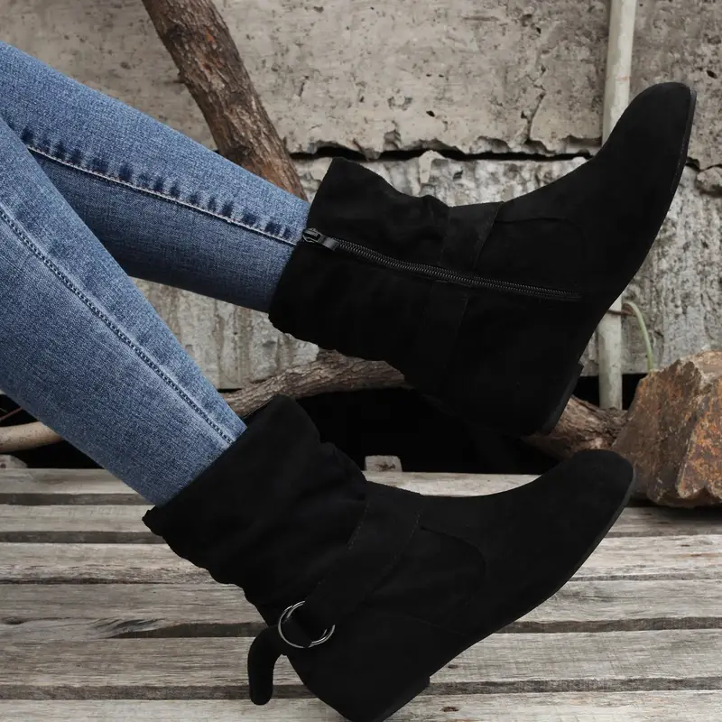 💖Winter Hot Sale 49% OFF💖Mid Calf Slouchy Boots for Women