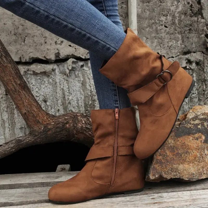 💖Winter Hot Sale 49% OFF💖Mid Calf Slouchy Boots for Women