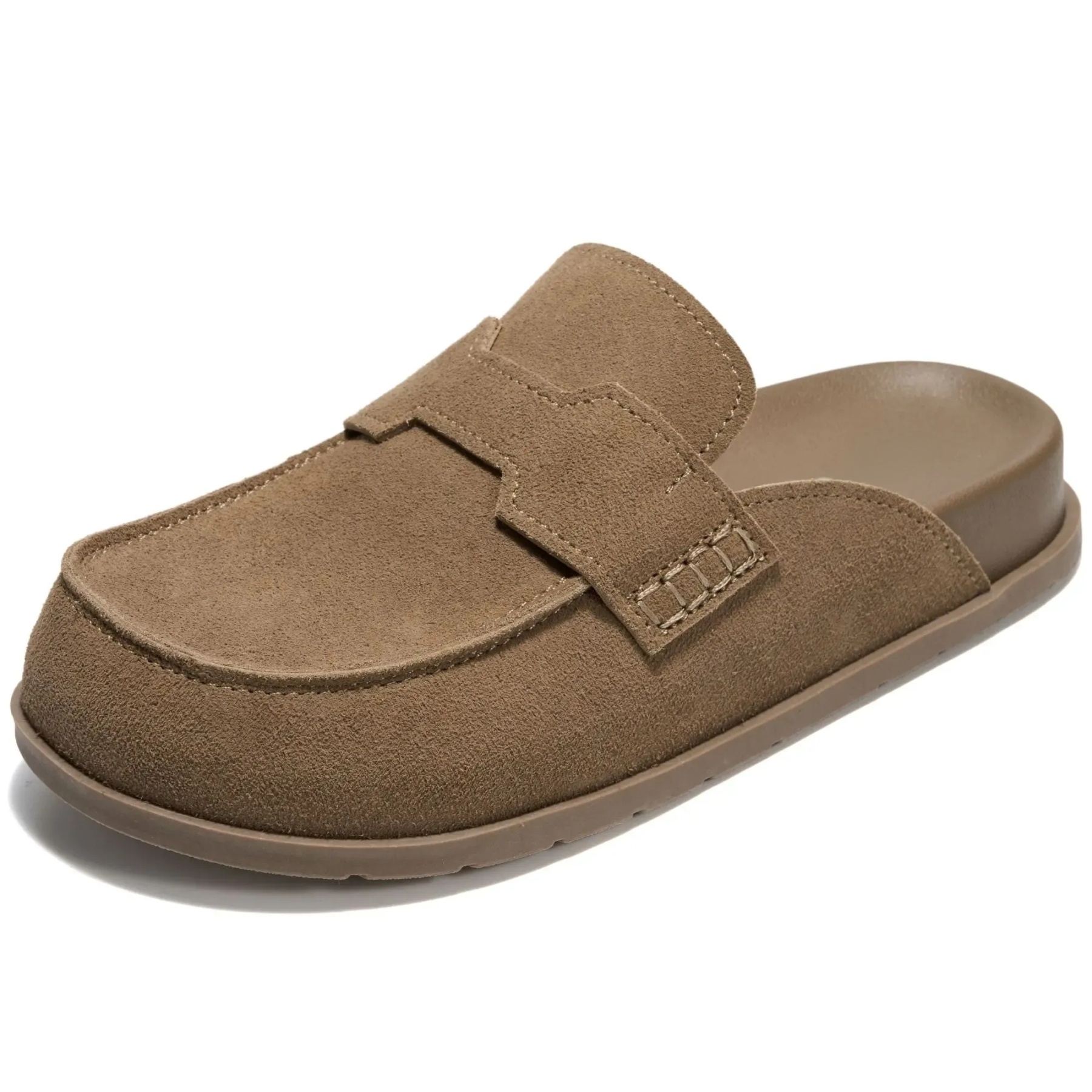 Women's Suede Clogs Shoe | Walking Shoes Footwear | Plush Soft Insole Arch Support Lightweight Non-Slip