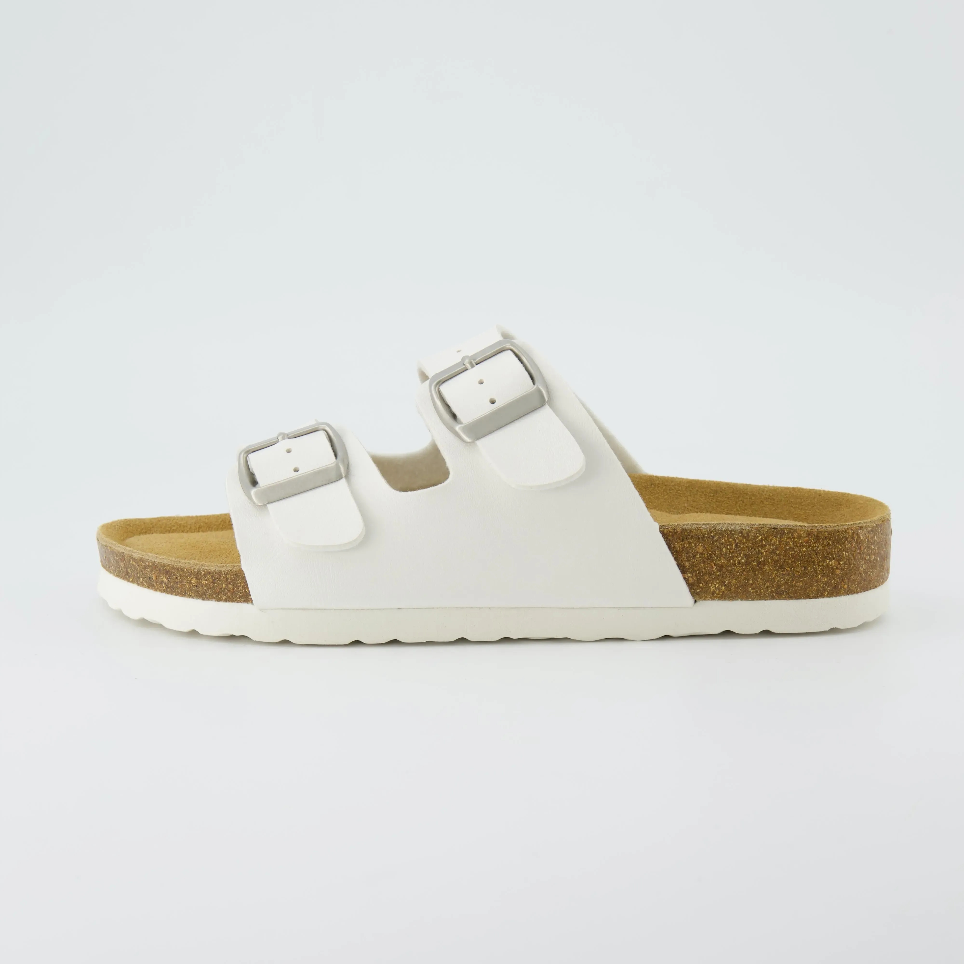Women's Cork Footbed Sandal – Comfortable Double Buckle Cork Sandals