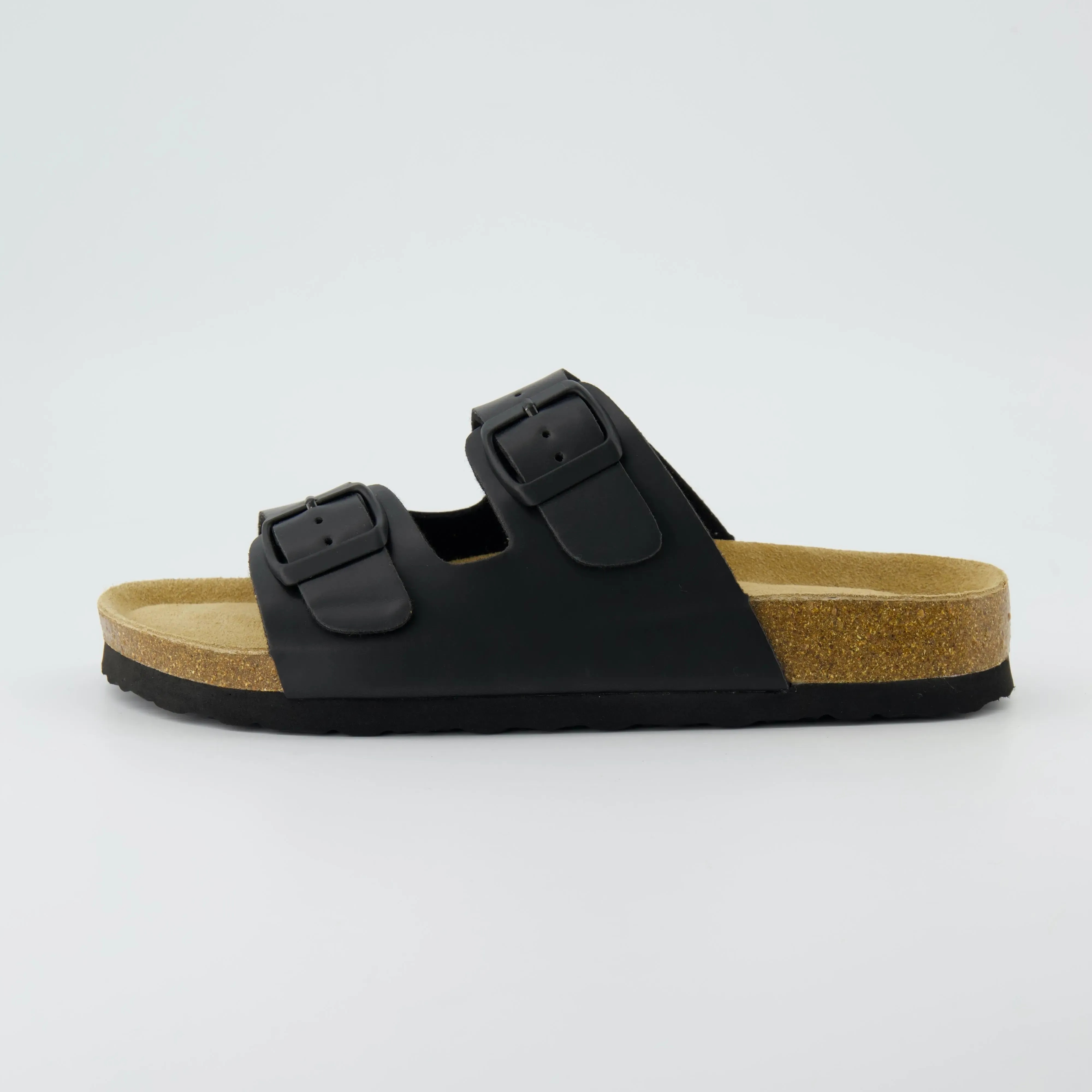 Women's Cork Footbed Sandal – Comfortable Double Buckle Cork Sandals