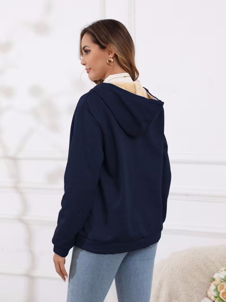 ❄️ Women’s Wool Hooded Zip-Up Coat – Plush Warm, Effortless Style for Winter Daily & Casual Outings