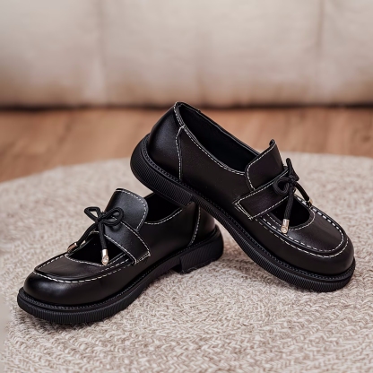 Women's Leather Comfy Flat Loafers