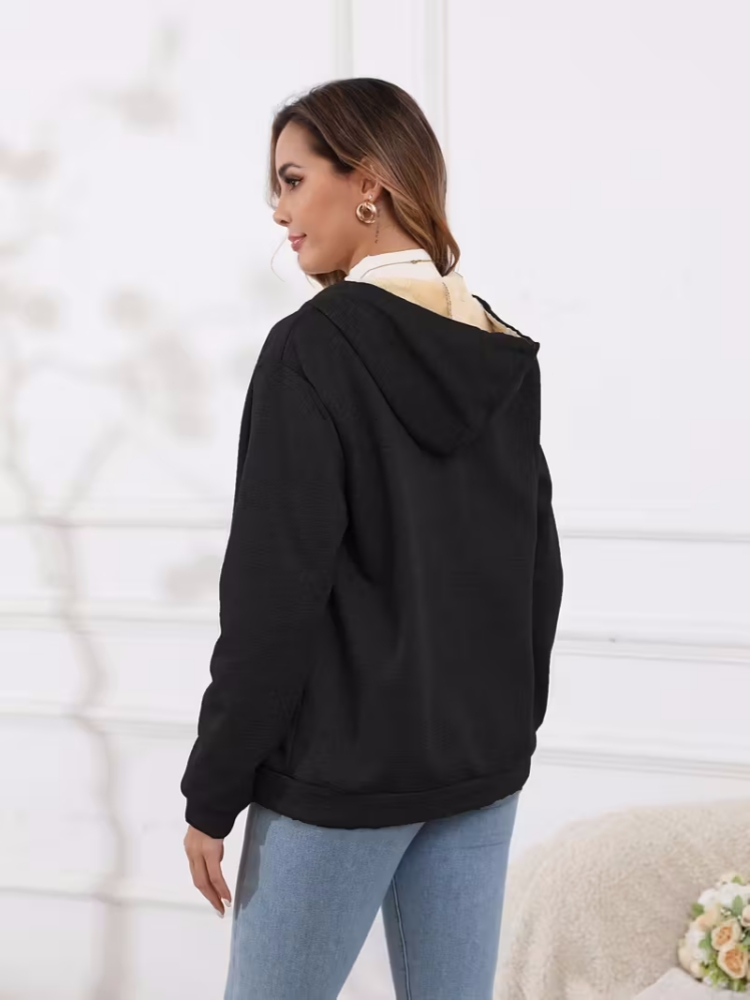 ❄️ Women’s Wool Hooded Zip-Up Coat – Plush Warm, Effortless Style for Winter Daily & Casual Outings