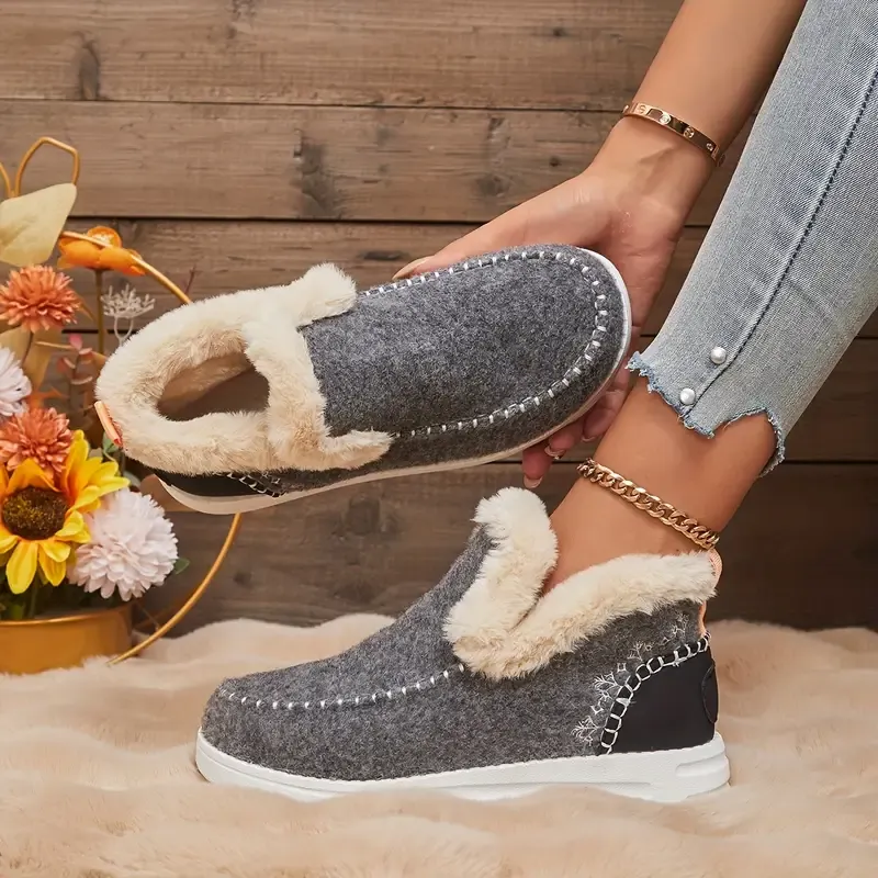 Winter Sale 50% OFF - Fleece Lining Warm & Cozy Winter Orthopedic Shoes for Women