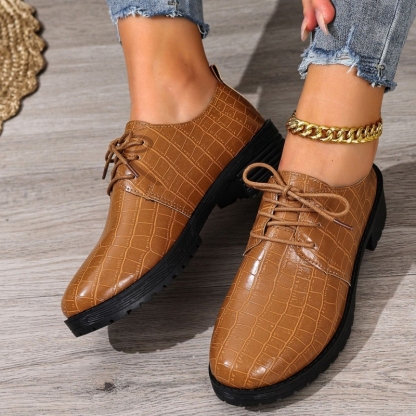 Women's Leather Waterproof Warm Wedge Shoes
