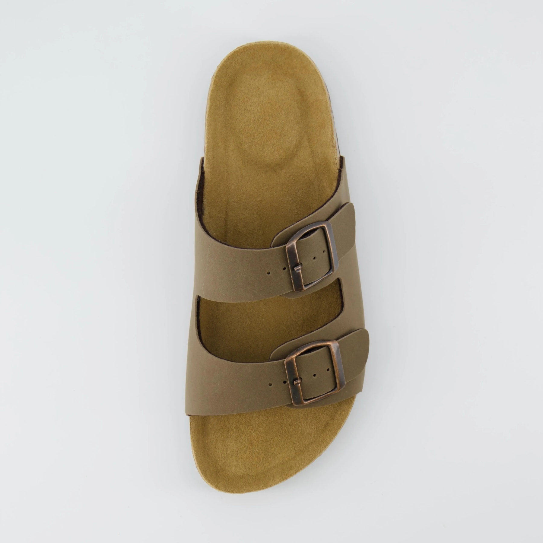 Women's Cork Footbed Sandal – Comfortable Double Buckle Cork Sandals