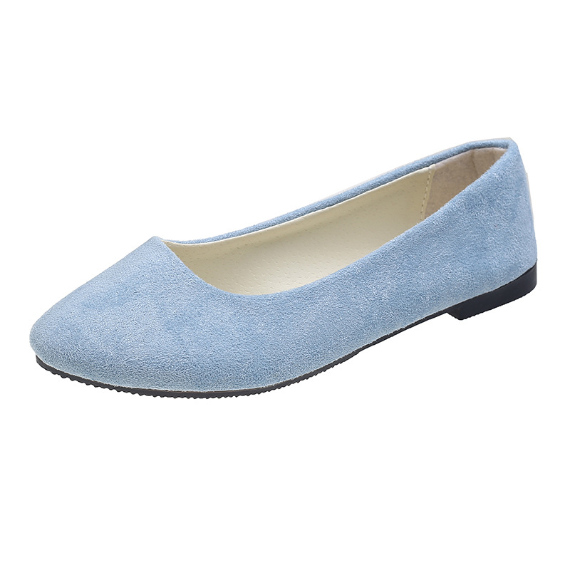 Women's Candy Color Suede Soft Orthopedic Flat Shoes