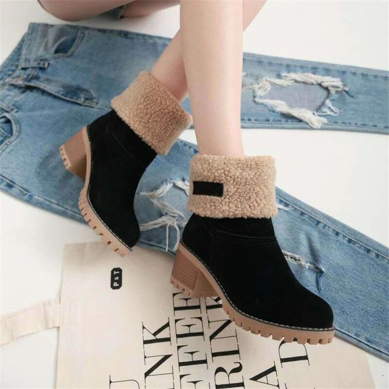 🔥LAST DAY 50% OFF🎁Women'S Chunky Heel Side Zip Ankle Boots