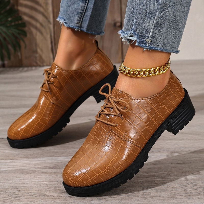 Women's Leather Waterproof Warm Wedge Shoes