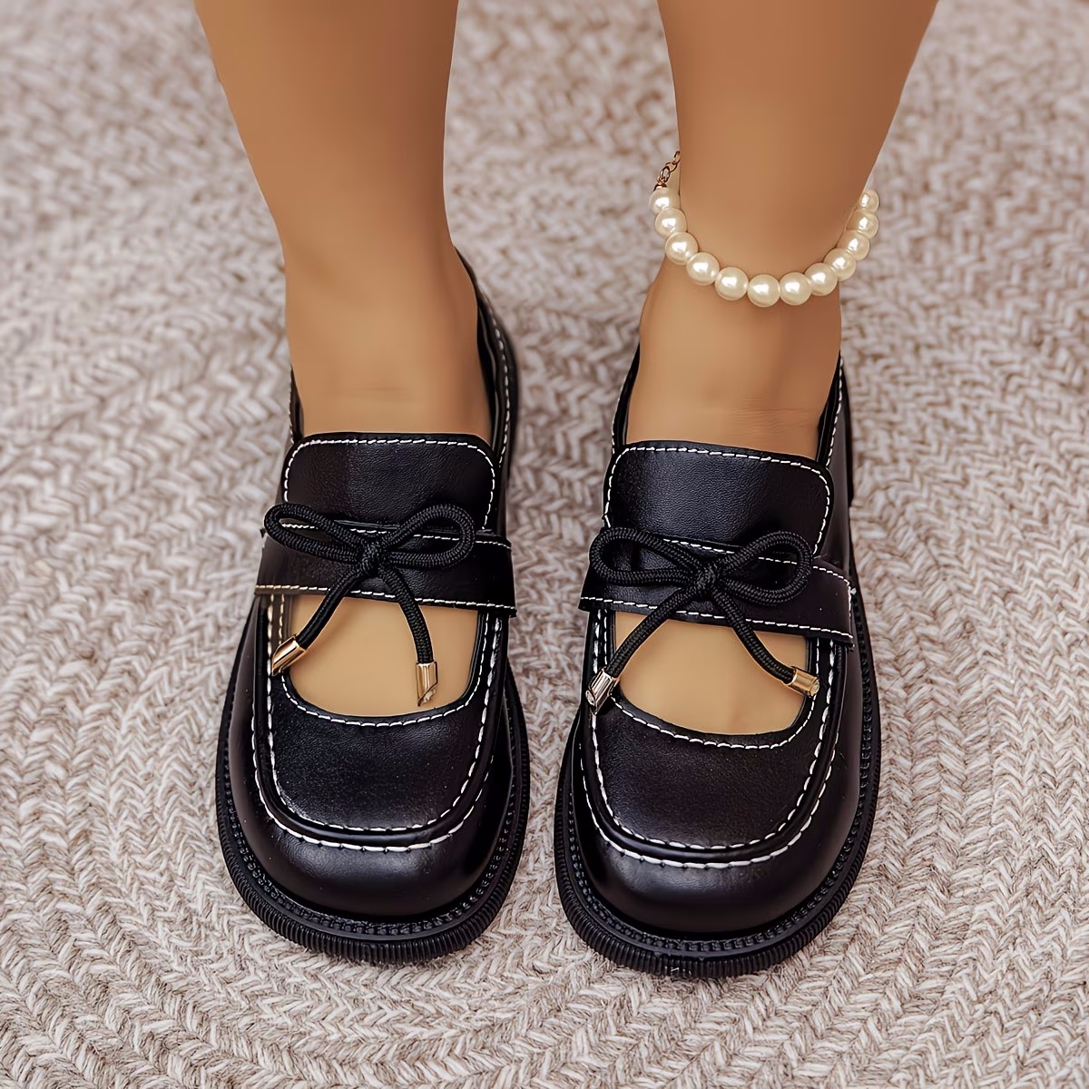 Women's Leather Comfy Flat Loafers