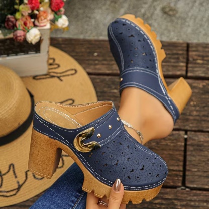 🔥Last Day Promotion 50% OFF - Women's Fashion High Heel Chunky Heel Sandals