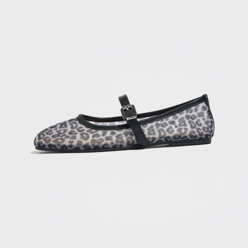 Women's Fashionable Leopard Print Mary Jane Flats