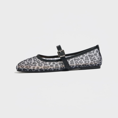 Women's Fashionable Leopard Print Mary Jane Flats