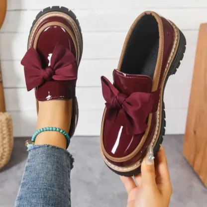 Women's Bowknot Design Loafers