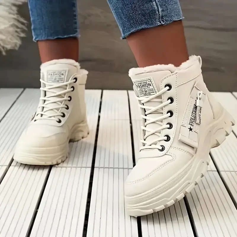 💥Last Day Promotion 70% OFF - Women Wool Lined Water Resistant Non-Slip Snow Boots