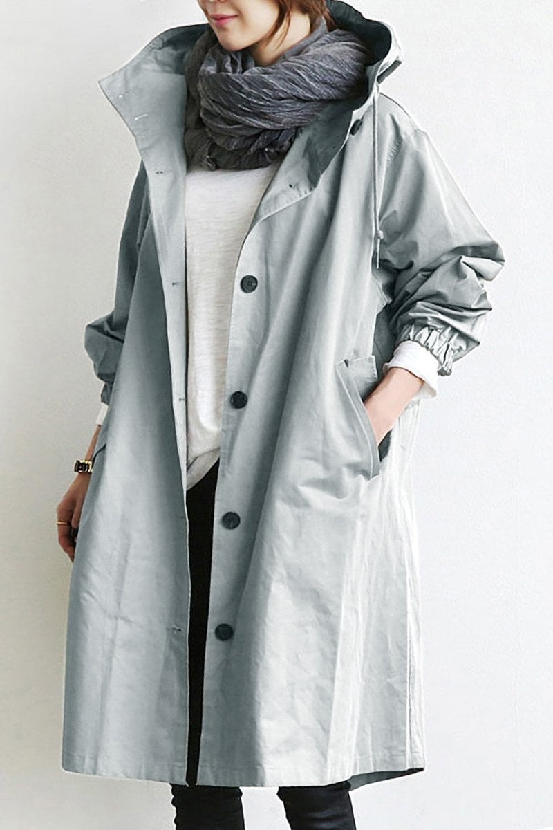 (🔥Last Day 50% OFF💥)Water Resistant Oversized Hooded Windbreaker Rain Jacket