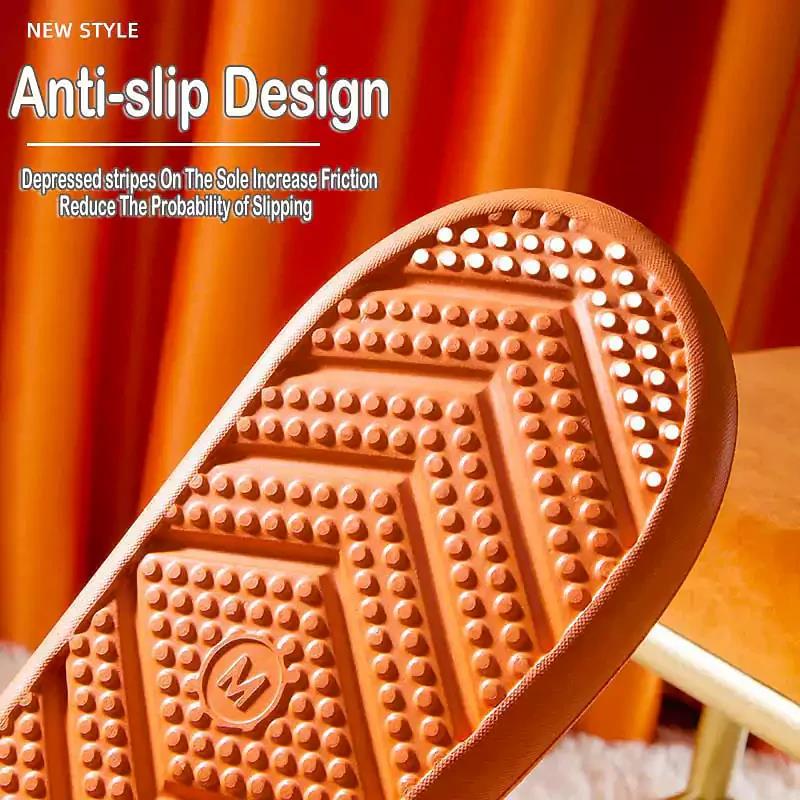Winter Indoor Warm Non-slip Soft Bottom Couple Cotton Slippers