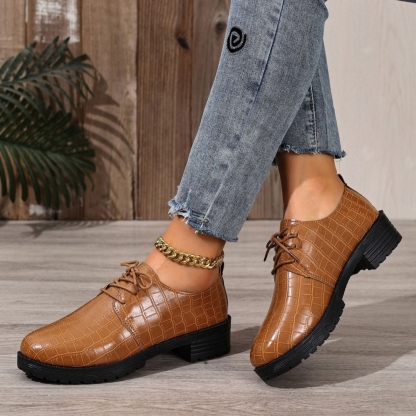 Women's Leather Waterproof Warm Wedge Shoes