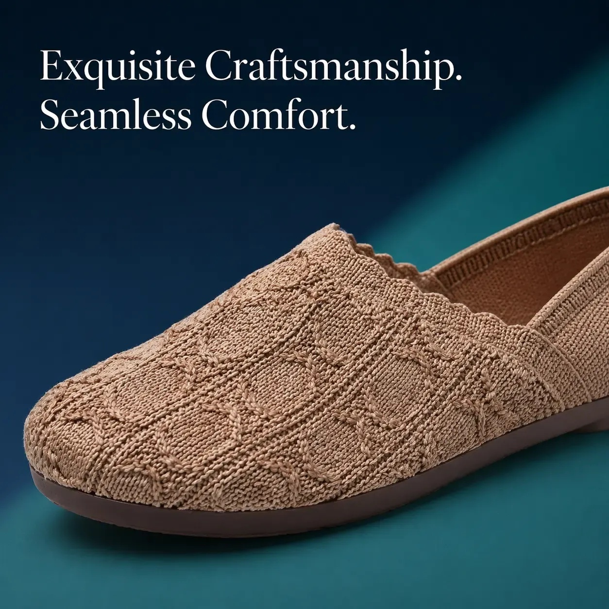 Comfy Cloud Knit Flats for Women - No Break-In, All-Day Walking Shoes for Work & Casual