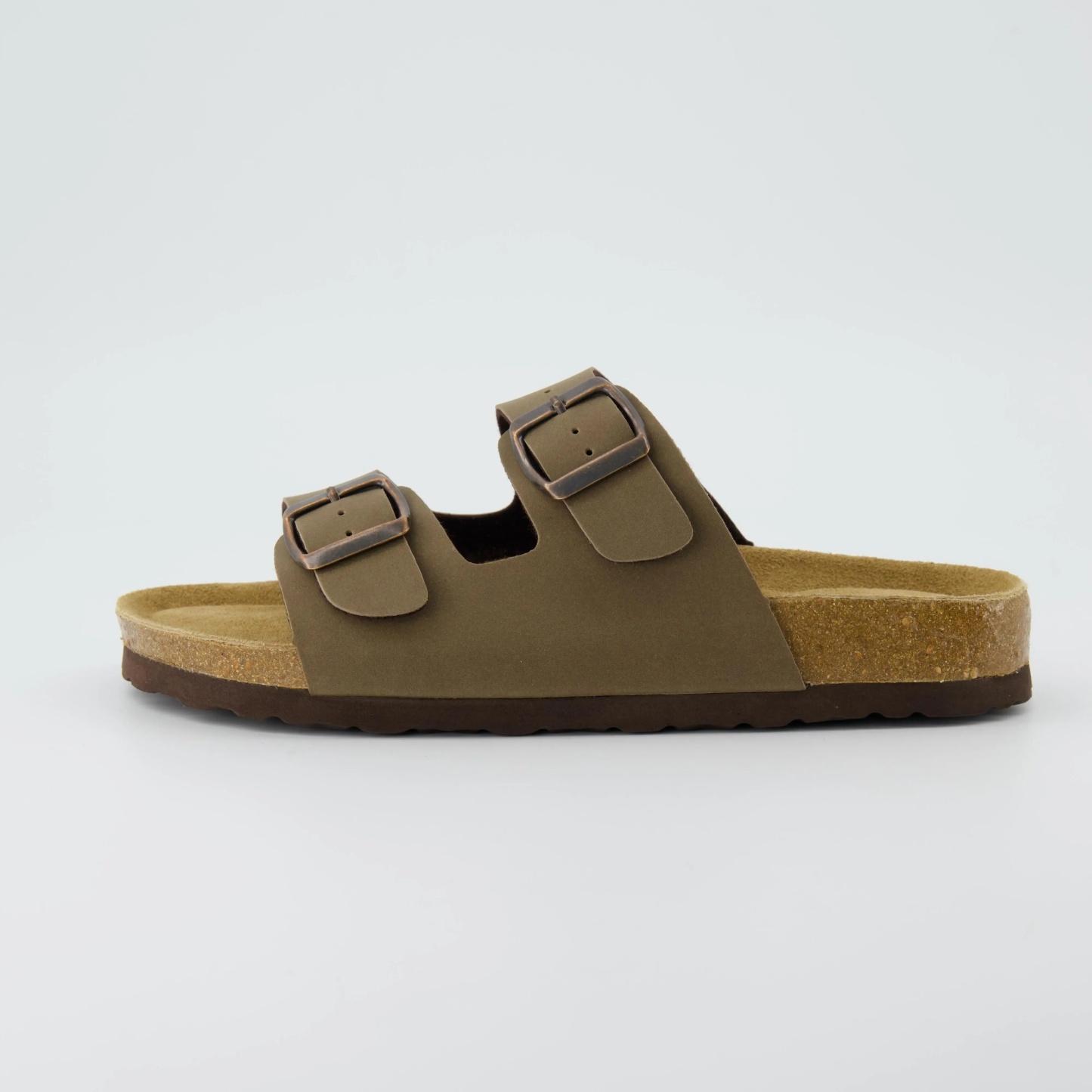 Women's Cork Footbed Sandal – Comfortable Double Buckle Cork Sandals