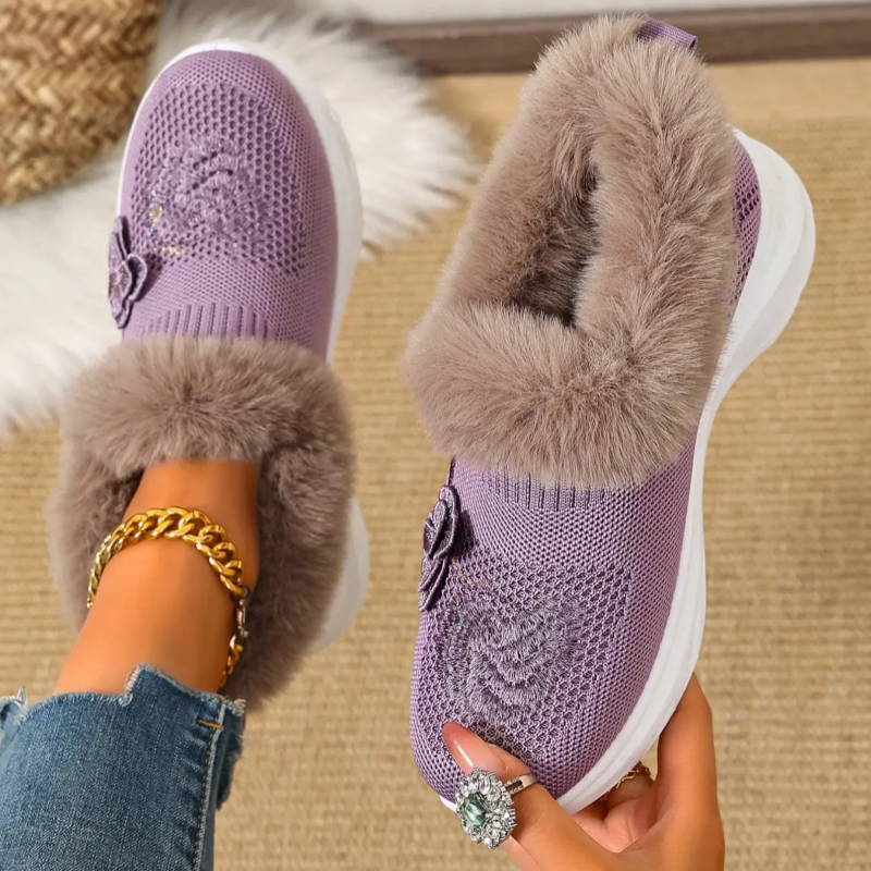 New Trendy Plush Fur Slippers