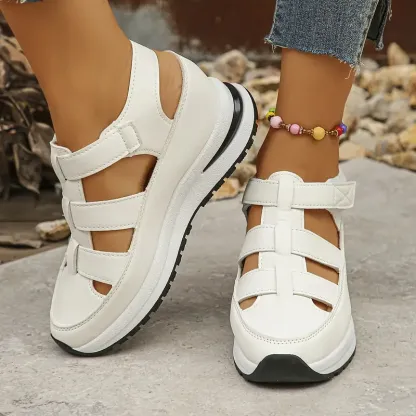 Women's Hollow Out Breathable Platform Wedge Sandals Sneakers