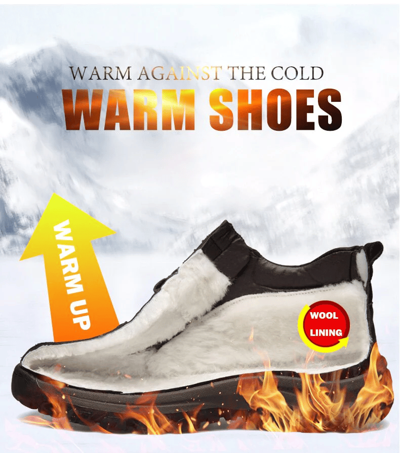 Men's Waterproof Warm Leather Orthopedic Shoes (HOT SALE !!!-50% OFF)
