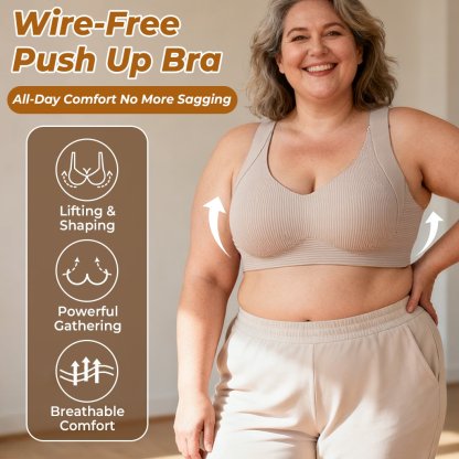 🎁Last Day Buy 1 Get 3 Packs🔥Super Firming Wire-Free Push Up Bra All-Day Comfort No More Sagging (3-Pack Value Set)