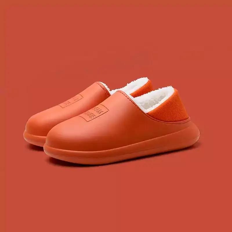 Winter Indoor Warm Non-slip Soft Bottom Couple Cotton Slippers