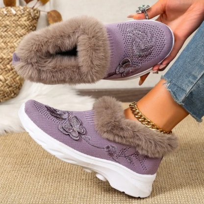 New Trendy Plush Fur Slippers