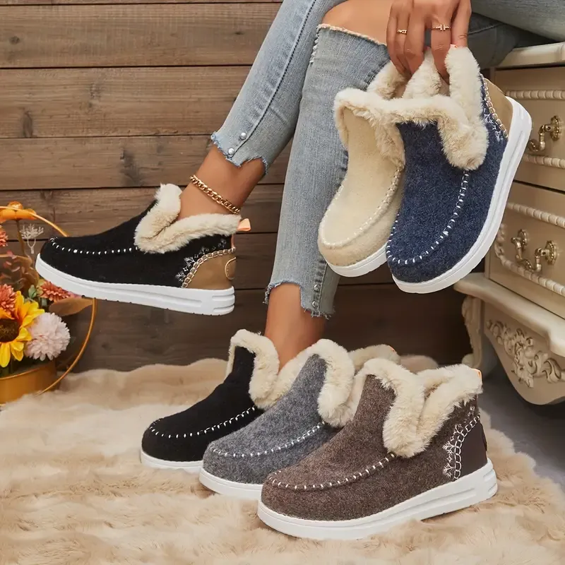 Winter Sale 50% OFF - Fleece Lining Warm & Cozy Winter Orthopedic Shoes for Women